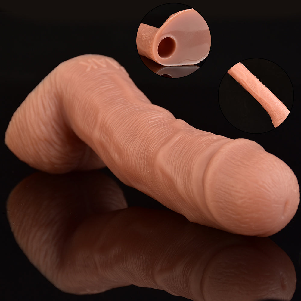 Annaluka™ - 2 STYLE SLEEVE DILDO - Realistic Penis Sleeve Silicone, Enlargement For Men Delay Ejaculation