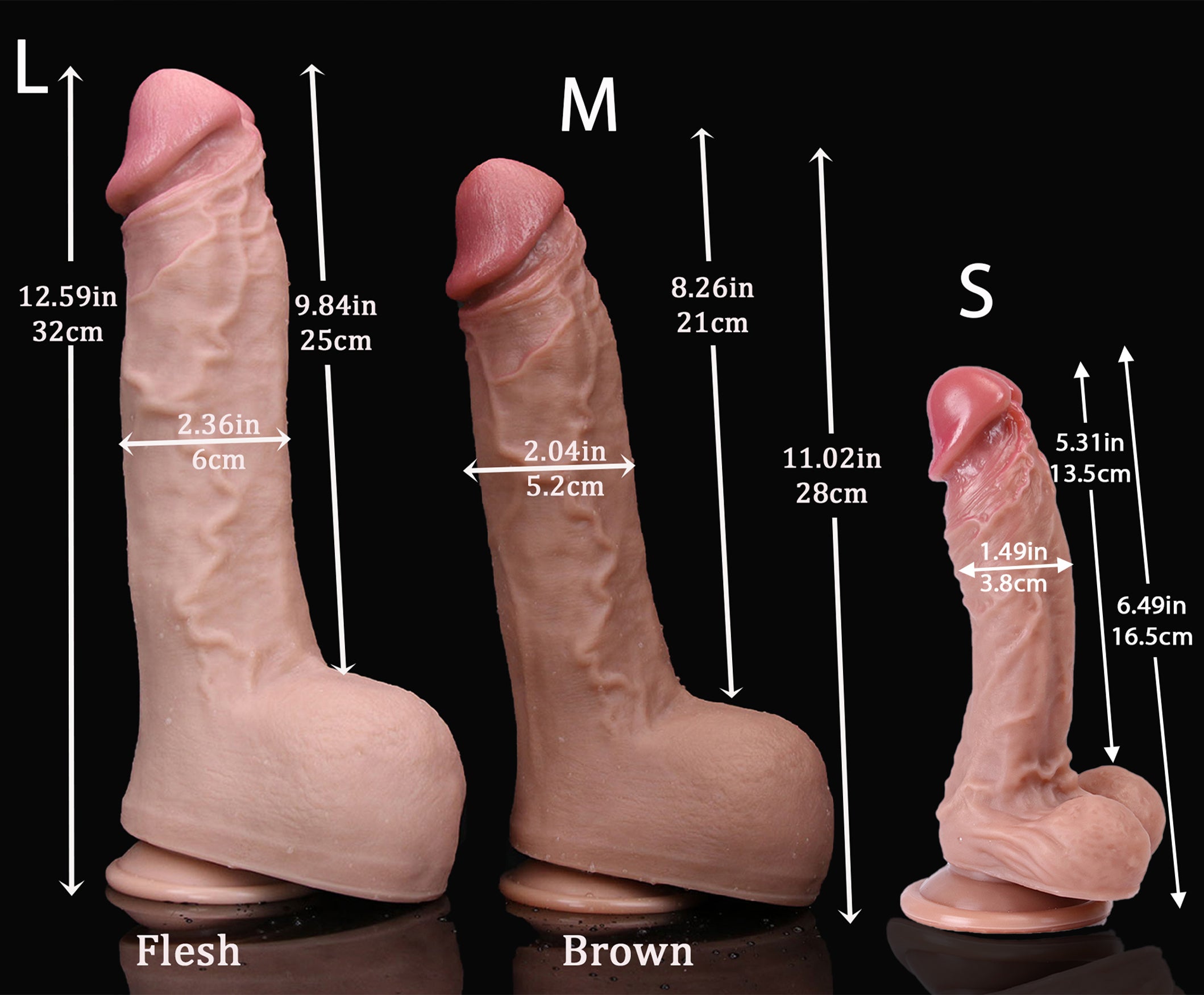 Annaluka™ - 12.6IN DILDO - Super Huge Realistic Soft Dildo, Huge Dildo, Super Big Dildo, Super Realistic Dildo, Super Giant Dildo