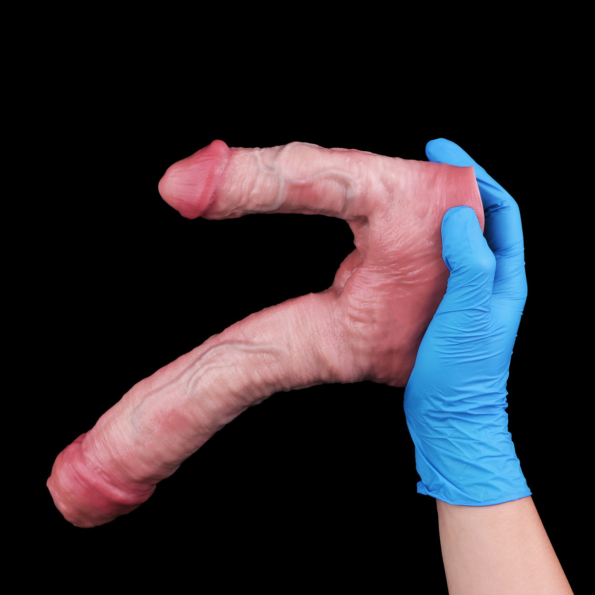 Annaluka™ - 9.06-Inch Realistic Dual-Shaft Dildo – Flexible Design with Suction Base