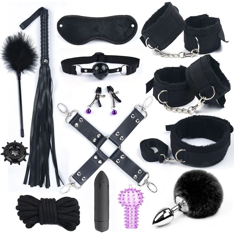 Annaluka™ - Premium BDSM Bondage Kit Set, Restraints, Blindfold & Accessories for Couples