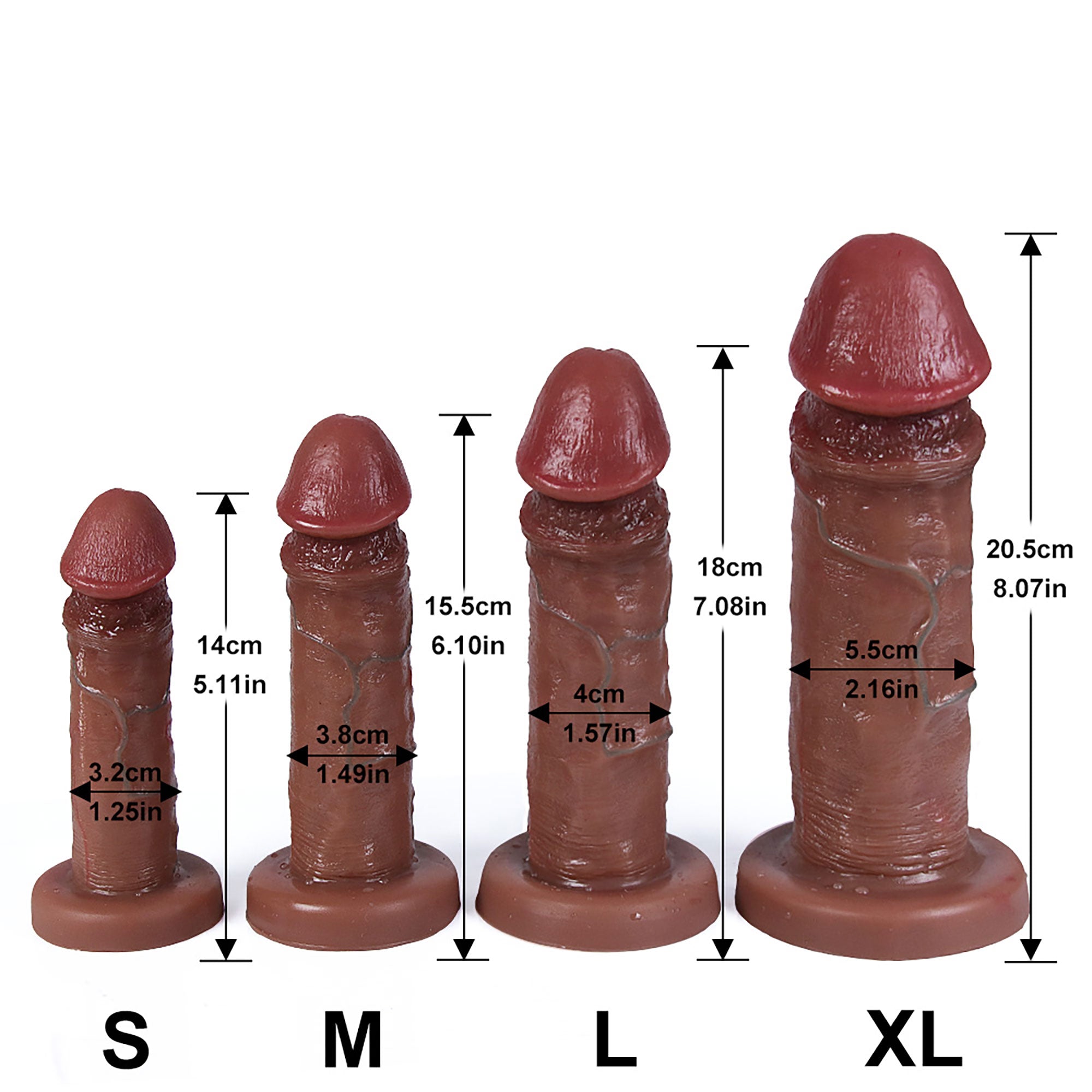 Annaluka™ - SMALL DILDO - Ultra Realistic Dildo, Realistic Suction Cup Dildo, Fantasy Dildo, Skin Color realistic Cock