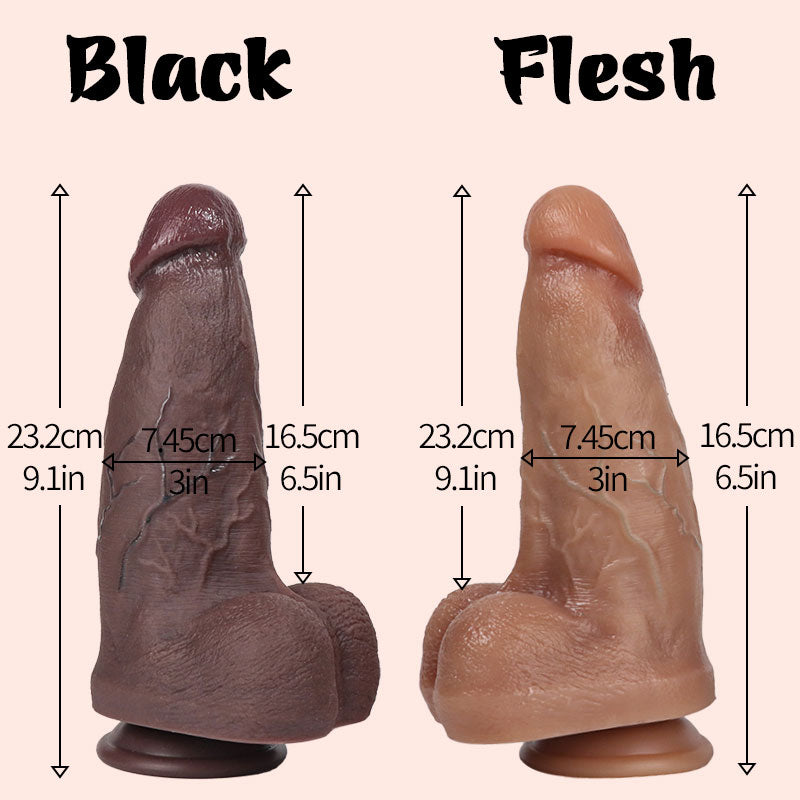 Annaluka™ - 2 Size Realistic Dildo, Ultra-Realistic Silicone Dildo with Suction Cup, Body-Safe Adult Toy for Women & Couples
