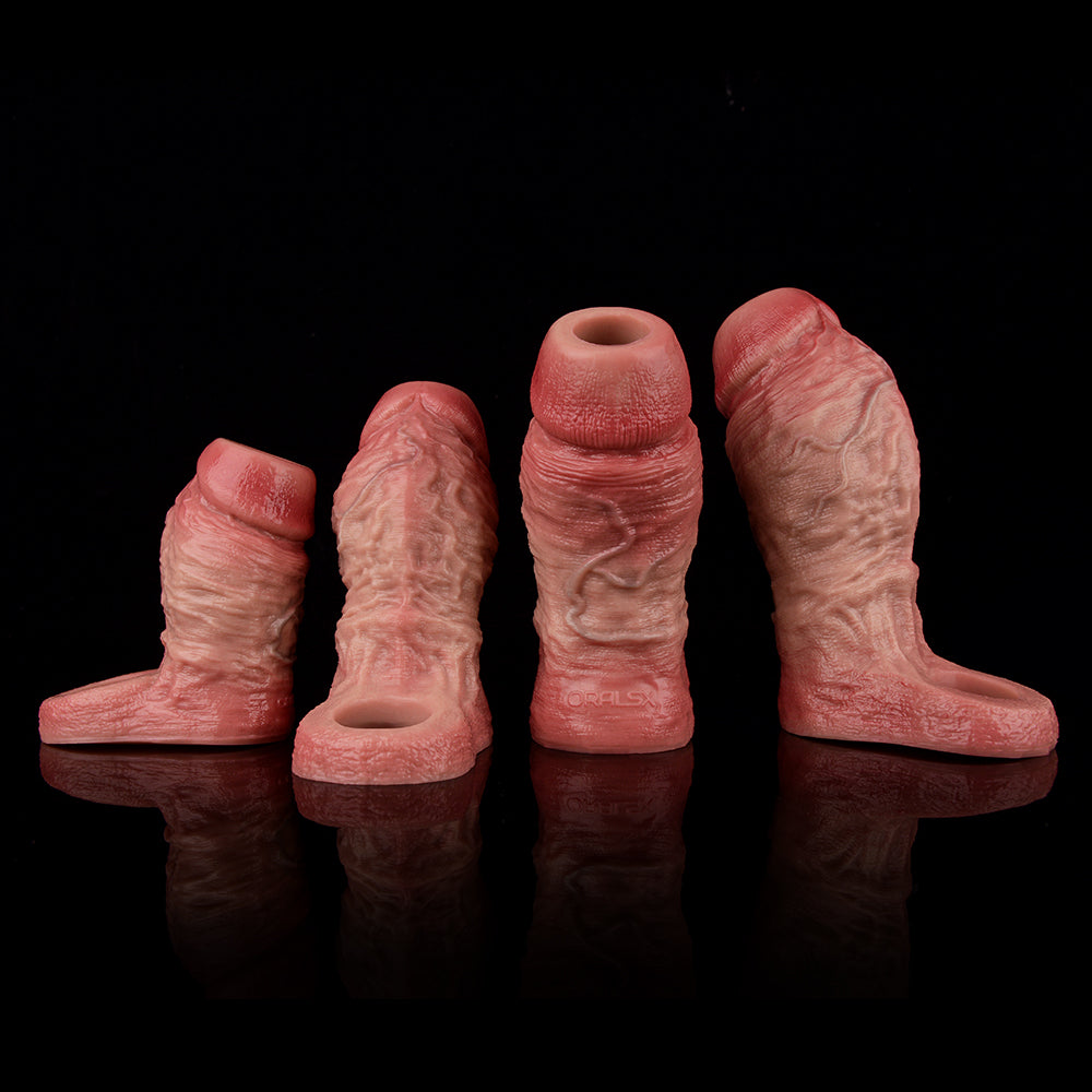 Annaluka™ - 4 SIZE - Ultra Realistic Enlargement Sleeve Dildo for Enhanced Size and Satisfaction