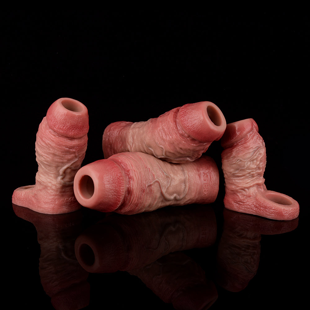 Annaluka™ - 4 SIZE - Ultra Realistic Enlargement Sleeve Dildo for Enhanced Size and Satisfaction