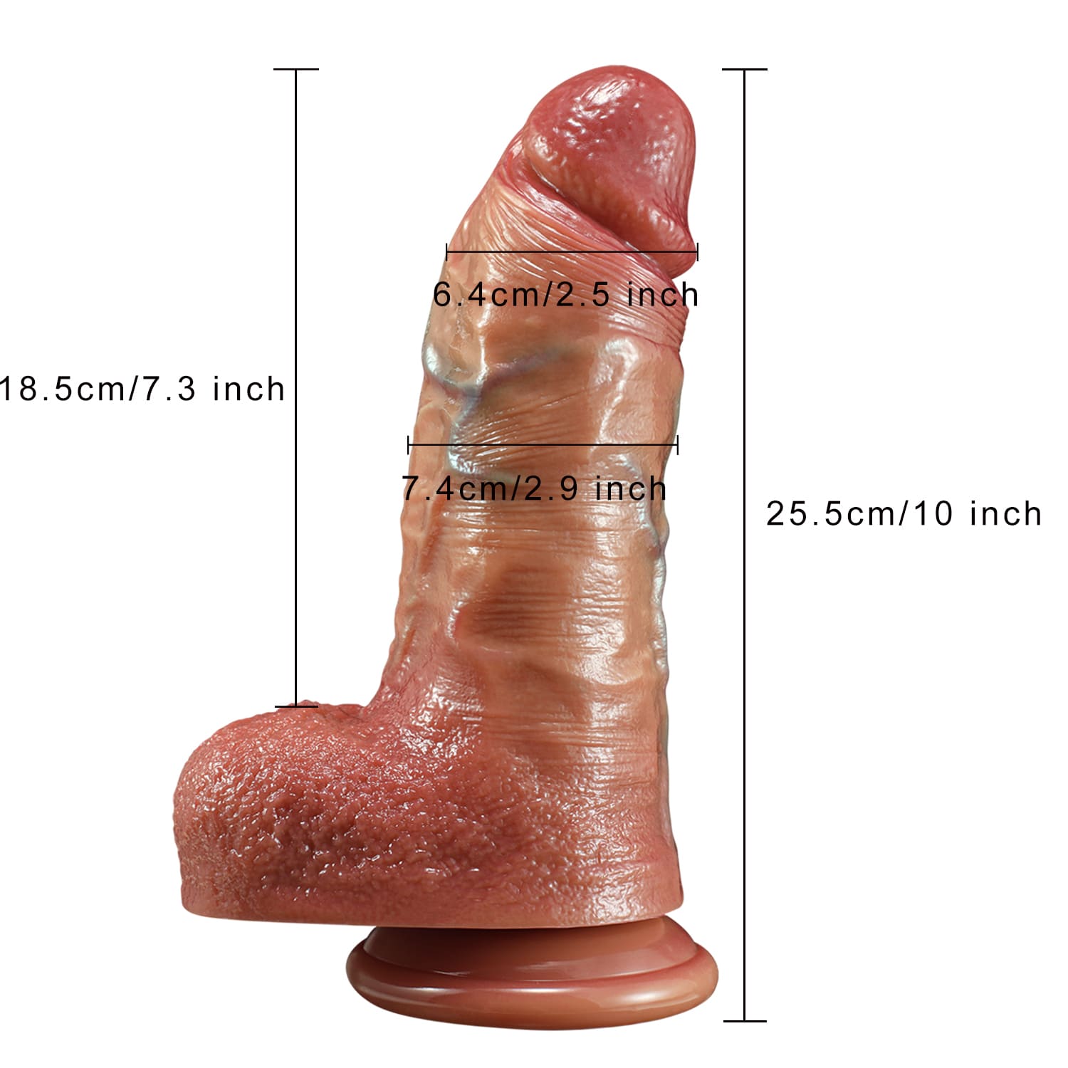 Annaluka™ - Huge Dildo 2.9'' Diameter, Ultra Realistic Dildo, Sex Toy For Women, Big Dildo, Huge Dildo, Strong Suction Cup, Mature, Dildo