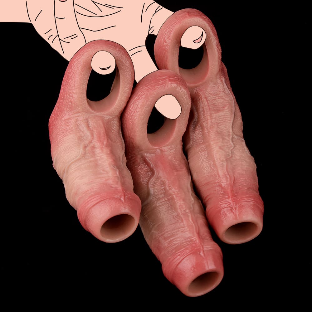 Annaluka™ - SLEEVE DILDO - 3 SIZE - Ultra Realistic Sleeve Dildo, Penis Enlarge Sleeve For Men, Delay Ejaculation Dick Enlargement
