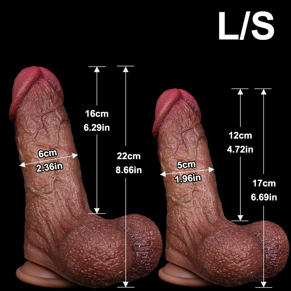 Annaluka™ - 2 STYLE - BIG DILDO - Realistic Big Silicone Dildo, Ultra Realistic Dildo, Large Dildo, Big Dildo