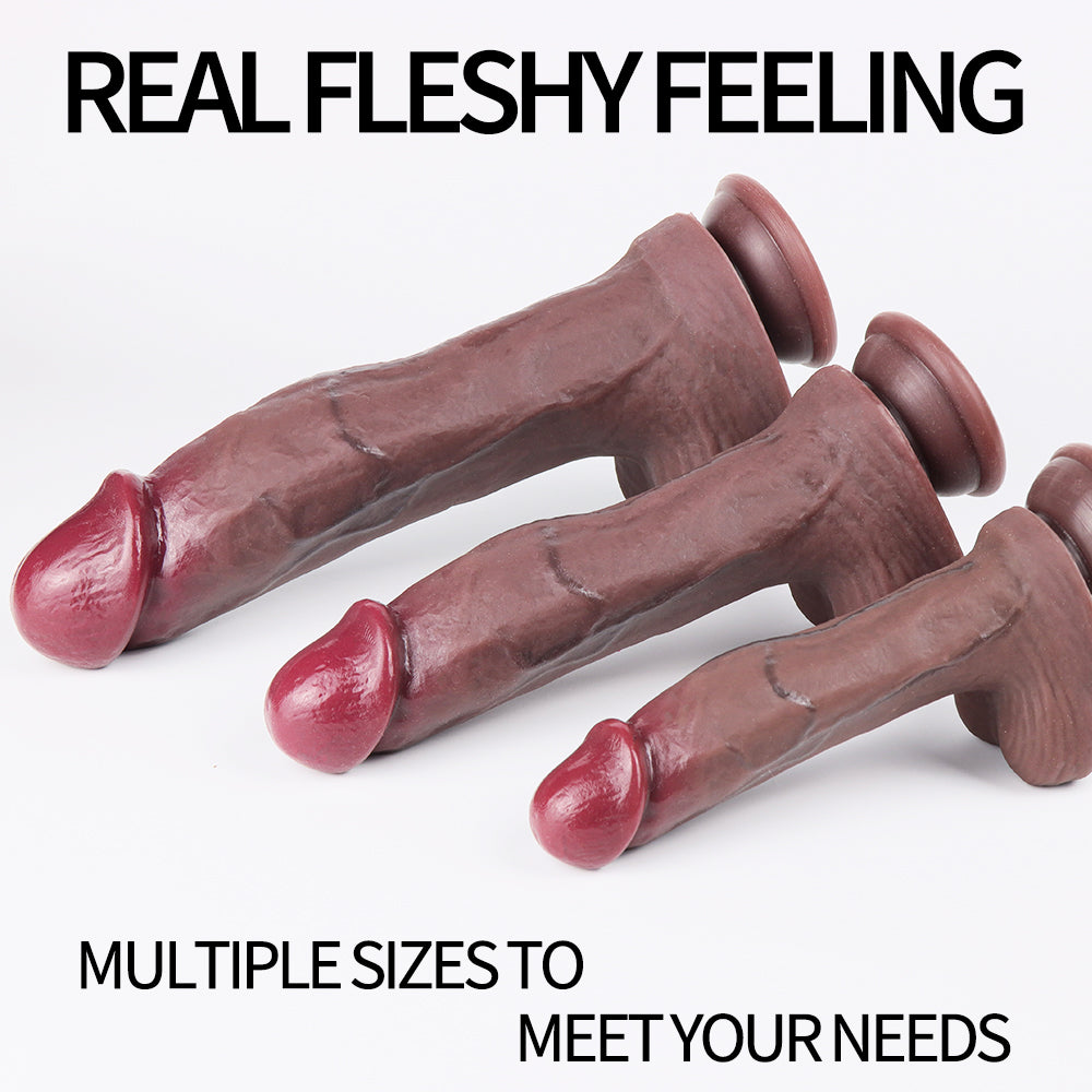 Annaluka™ - 3 Size Realistic Silicone Dildo, Suction Cup Dildo, Body-Safe Adult Toy for Women & Couples, Realistic Texture Collection