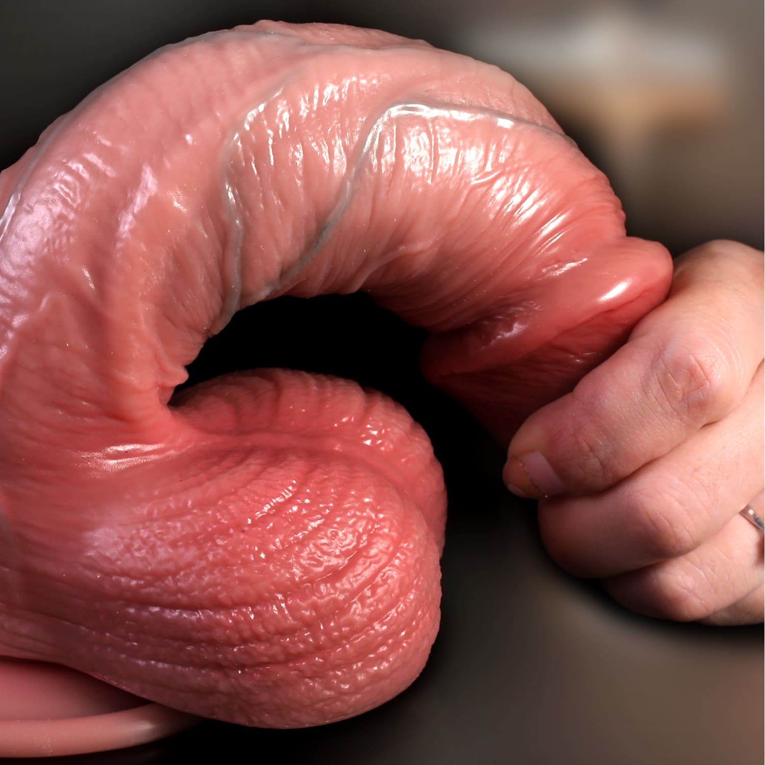 Annaluka™ - 2 STYLE DILDO - Realistic Dildo Double Layer Silicone, Fantasy Dildo, Skin Color realistic Cock, Liquid Silicone Dildos, Mature, Dildo