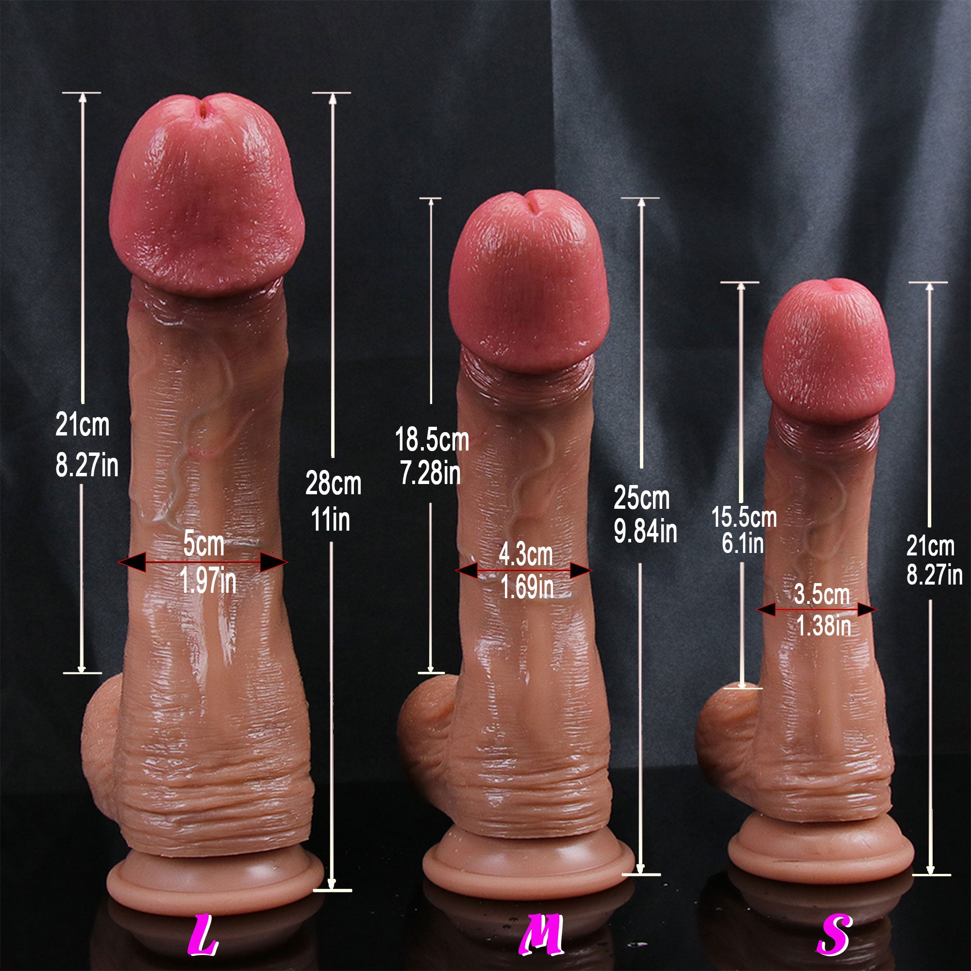 Annaluka™ - BIG GLANS BALL - Ultra Realistic Dildo, Sex Toys For Women, Suction Cup Dildo
