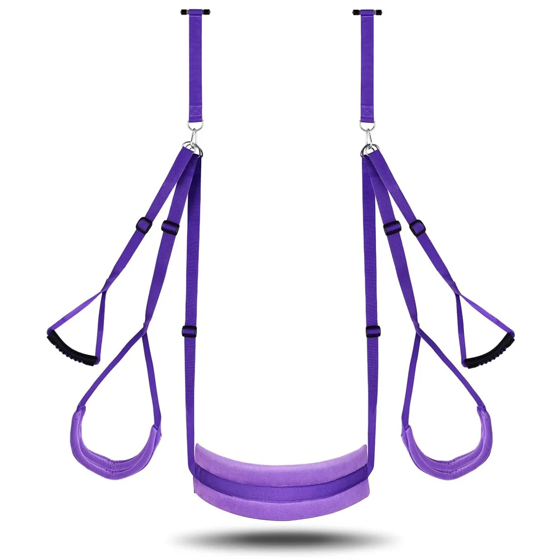 Annaluka™ - Adjustable Door Sex Position Strap – Over-the-Door Swing Support with Cushioned Seat & Hand Grips