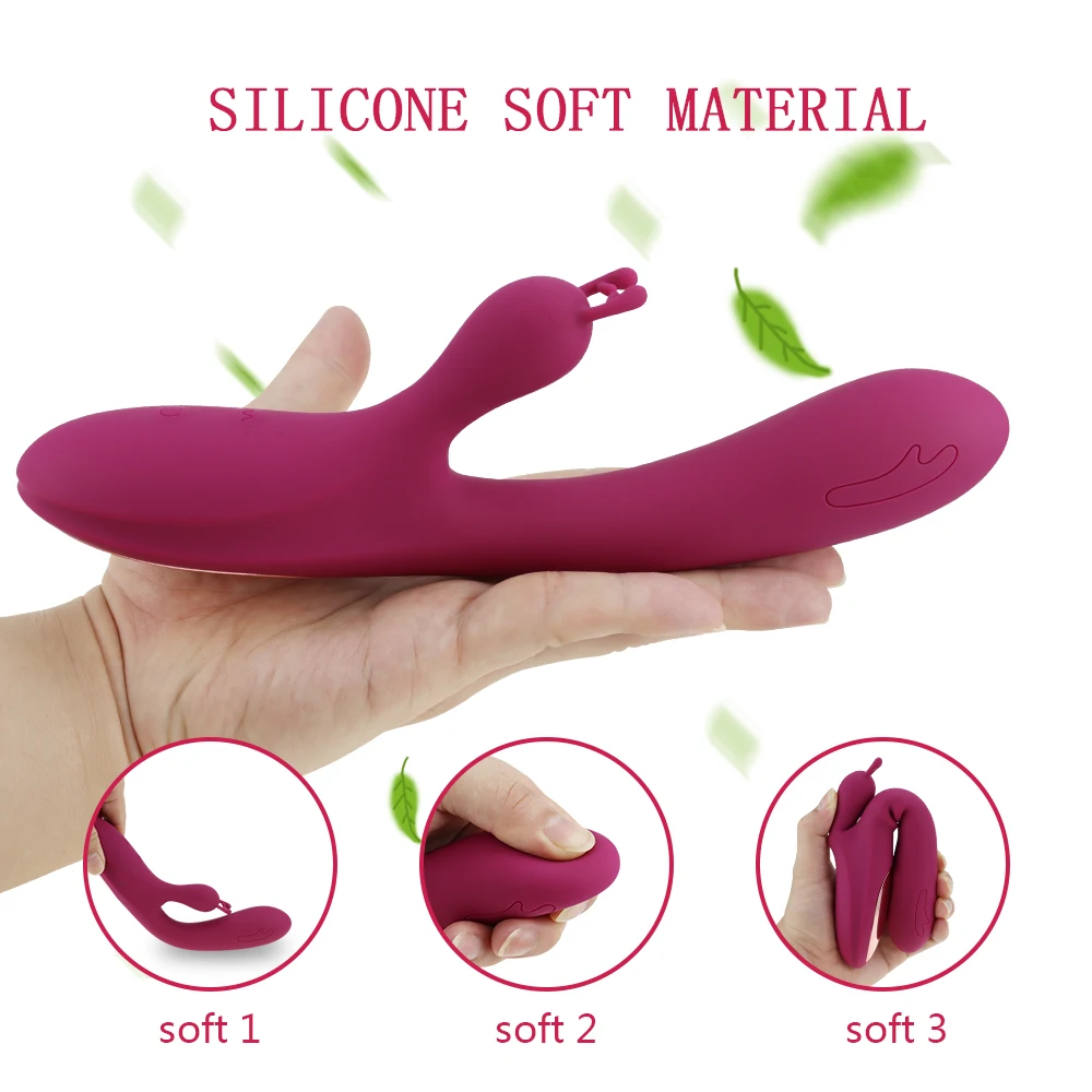 Annaluka™ - Dual Stimulation Rabbit Vibrator with Clitoral Tickler, 10 Vibration Modes & USB Rechargeable