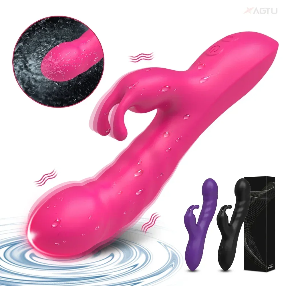 Annaluka™ - Dual Stimulation Rabbit Vibrator – 10 Vibration Modes, G-Spot & Clitoral Massager, Waterproof Silicone