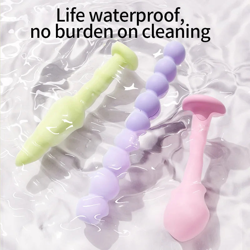 Beginner Silicone Anal Plug Set – 3 Piece Body-Safe Butt Plug Training Kit