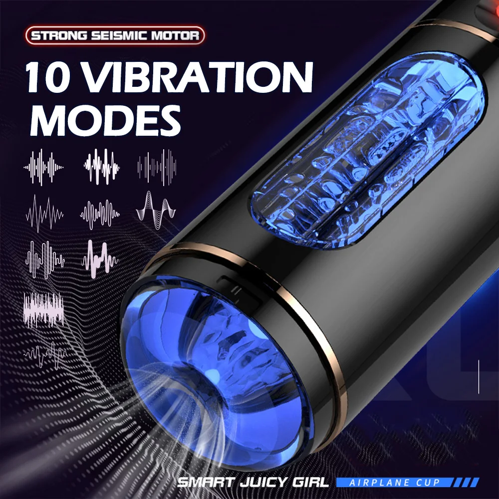 Annaluka™ - 5-in-1 Automatic Male Masturbator Cup – Voice Interactive, 10 Vibration Modes & Smart Suction Stroker
