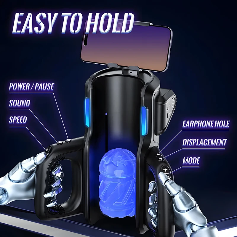 Annaluka™ - Automatic Thrusting Masturbator – Interactive Male Stroker with 72 Stroke Modes, Dual Sleeves & Adjustable Depth