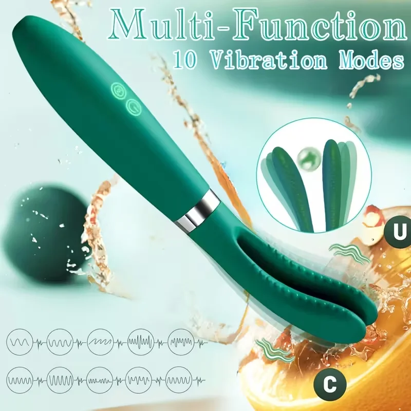 Annaluka™ - Dual-Arm G-Spot Vibrator – 10 Vibration Modes, USB Rechargeable Silicone Personal Massager