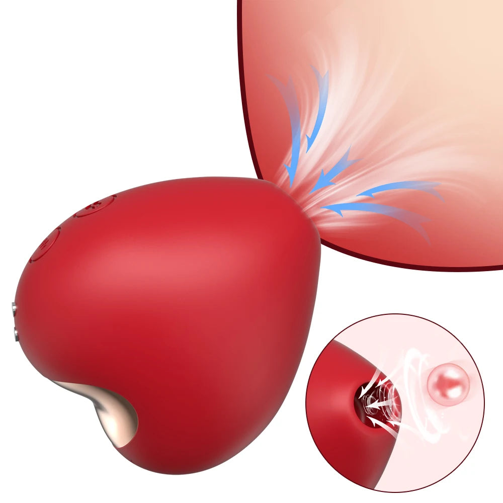 Annaluka™ - Heart Shape Clitoral Suction Stimulator – 10 Air Pulse Modes USB Rechargeable