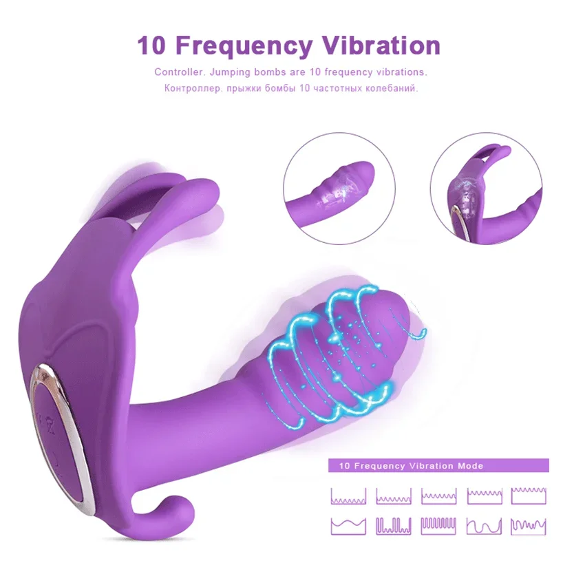 Annaluka™ - Wearable Panty Vibrator with Remote Control – 10 Vibration Modes, G-Spot & Clitoral Stimulator