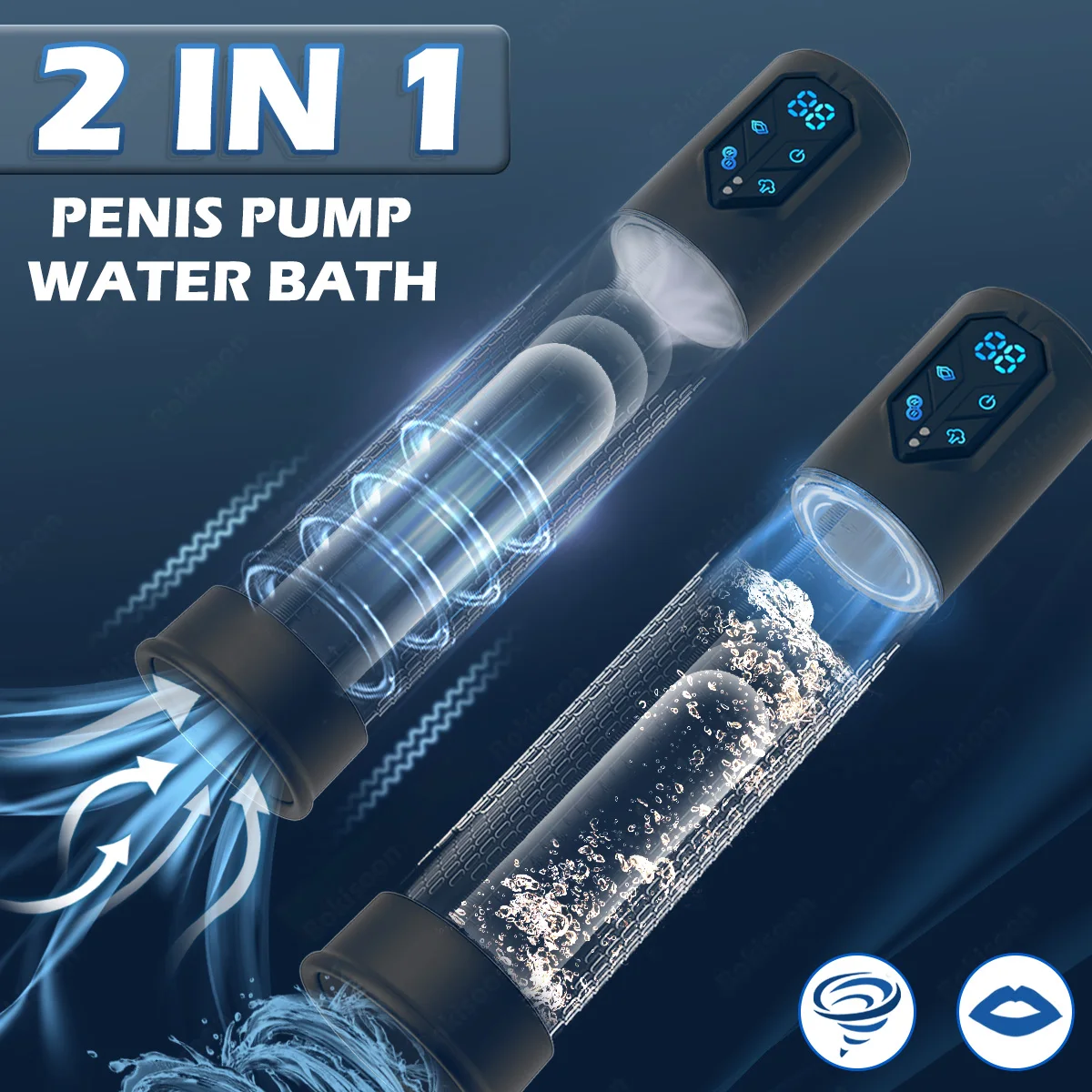 Annaluka™ - Automatic Rechargeable Penis Pump – IPX7 Waterproof Vacuum Erection Trainer with 4 Training Modes