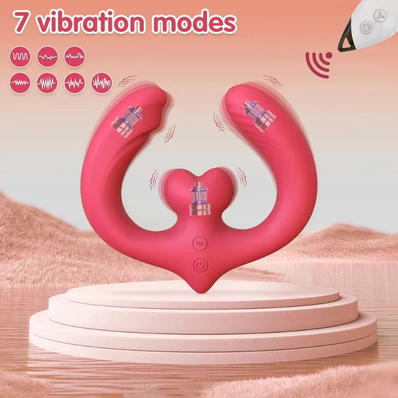 Annaluka™ - Remote Control Wearable Couple Vibrator – Triple Motor G-Spot & Clitoral Stimulator