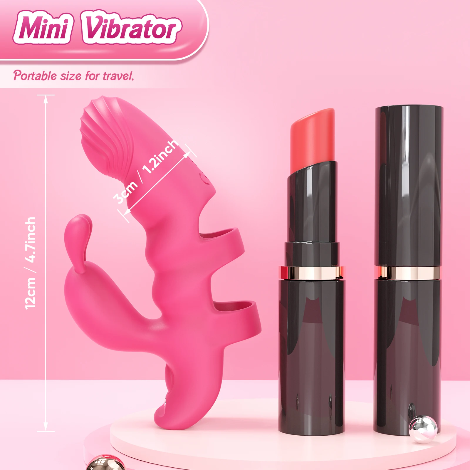 Annaluka™- Mini Dual Stimulation Rabbit Vibrator – G-Spot & Clitoral Vibrator