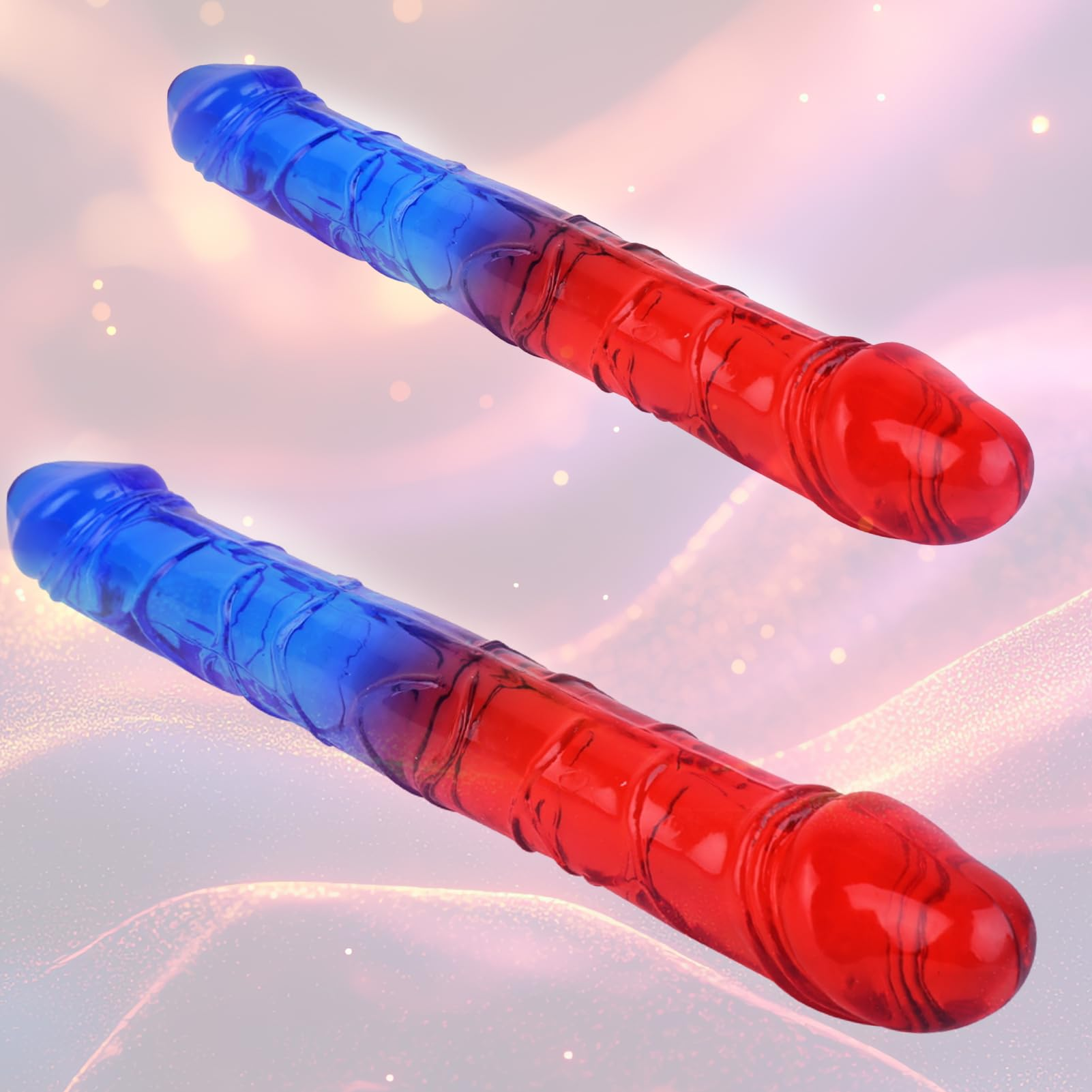 Annaluka™ - Flexible Double-Ended Glass Dildo – Waterproof Dual-Sided Curved Glass Massager