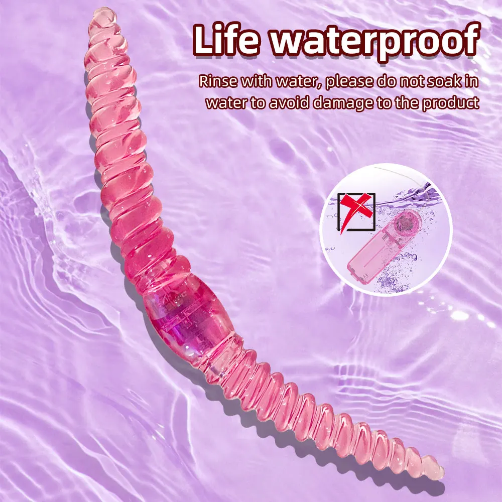 Annaluka™ - Double-Ended Flexible Vibrating Dildo – Dual Tip Silicone Vibrator with Stepless Speed Control