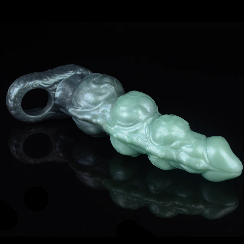 Annaluka™ - 3 Style Dragon Fantasy Dildo Extender Sleeve – Hollow Wearable Silicone Penis Sleeve