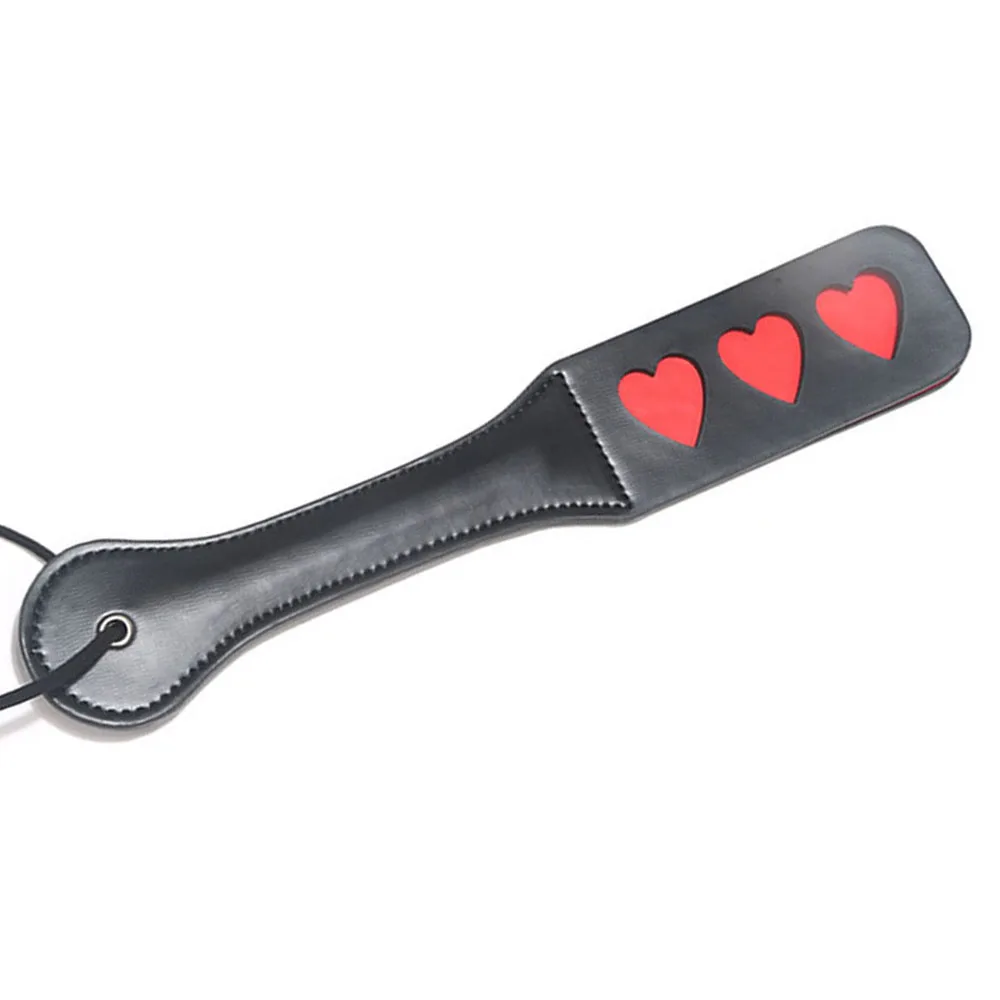 Annaluka™ - Faux Leather Paddle Spanking Paddle – Stylish Roleplay Impact Paddle with Heart