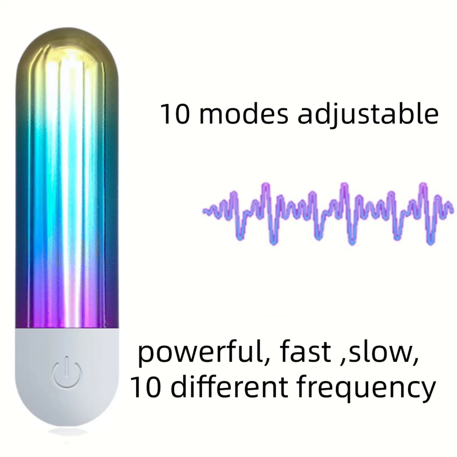 Annaluka™ - Mini USB Rechargeable Bullet Vibrator – 10 Vibration Modes Waterproof Quiet Massager