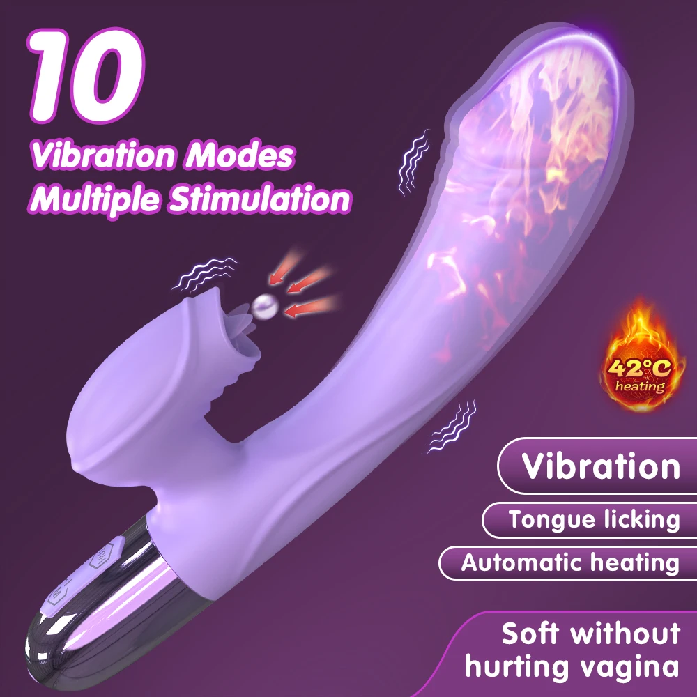 Annaluka™ - 3-in-1 Telescopic Heating Rabbit Vibrator with Rotating Beads & 10 Vibration Modes