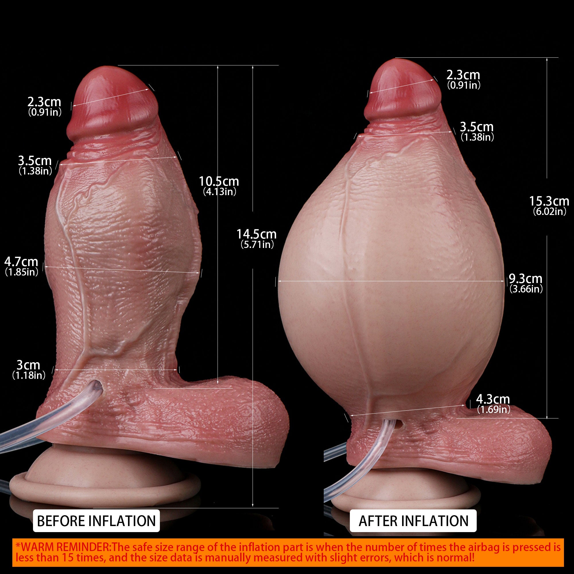 Annaluka™ - 6.02" - SQUIRTING DILDO - Realistic Silicone Dildo with Suction Cup and Ejaculation Feature