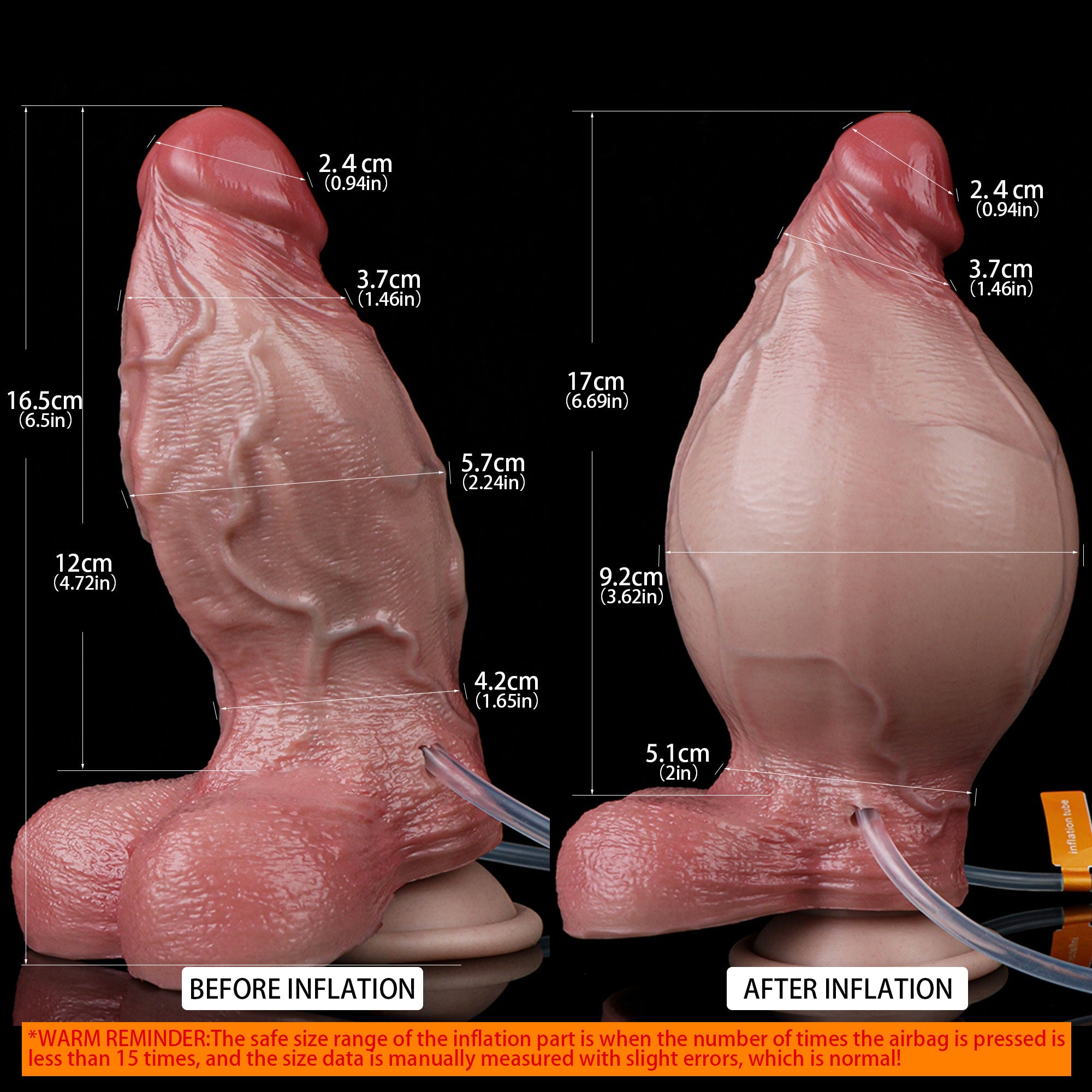 Annaluka™ - 6.69" - SQUIRTING DILDO - Lifelike Texture Silicone with Sucker and Exciting Squirting Feature
