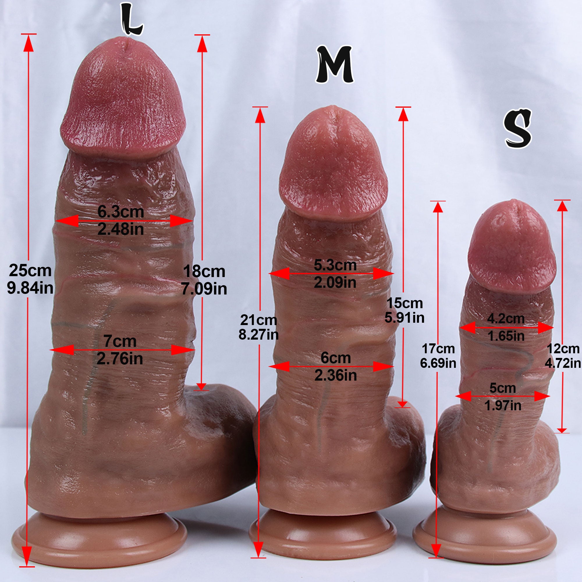 Annaluka™ - BEST DILDO - Ultra Realistic Dildo, Realistic Suction Cup Dildo, Fantasy Dildo, Skin Color realistic Cock, Liquid Silicone Dildos