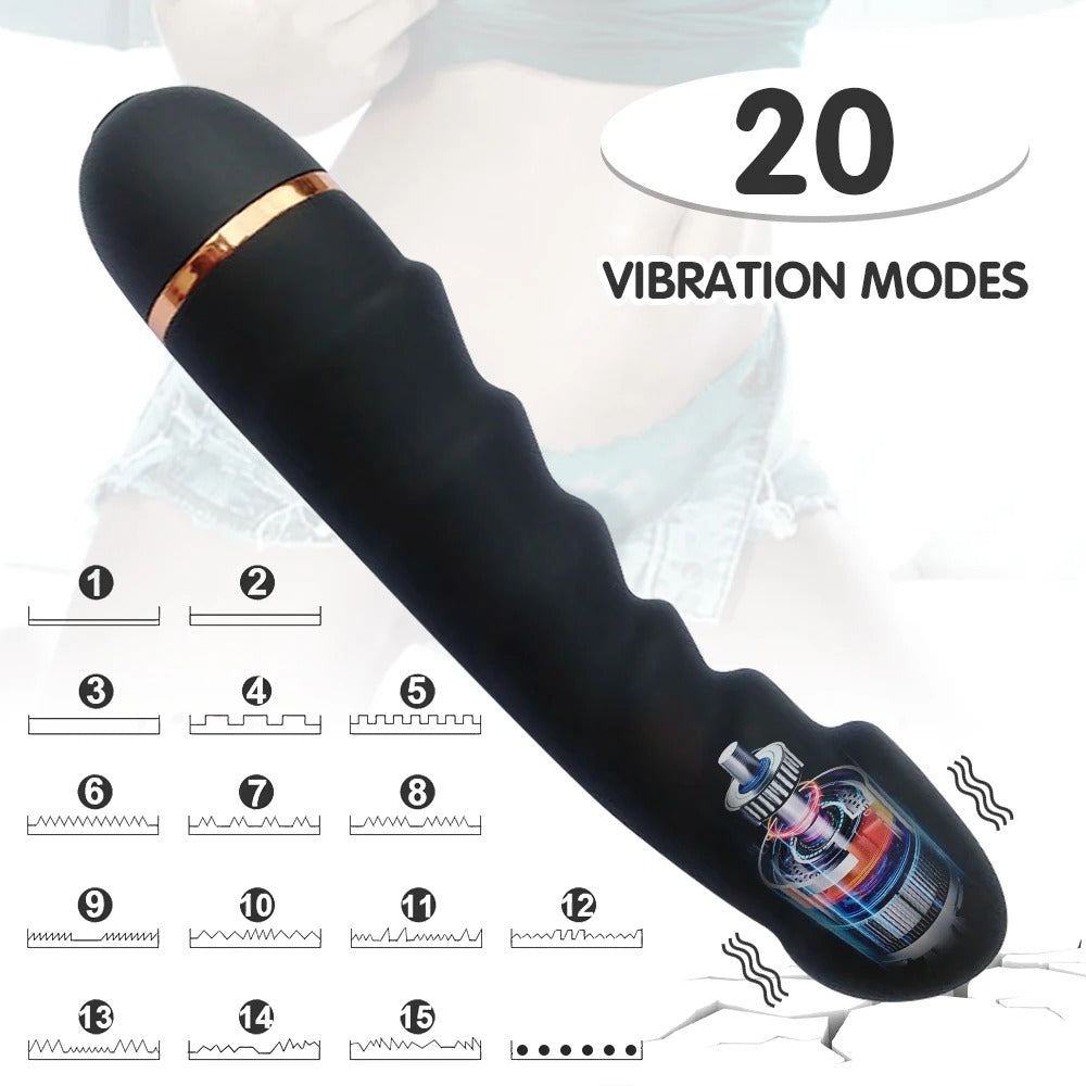 Annaluka™ - Dildo Vibrator Power Motor Realistic Penis Female Masturbator G-spot Clitoral