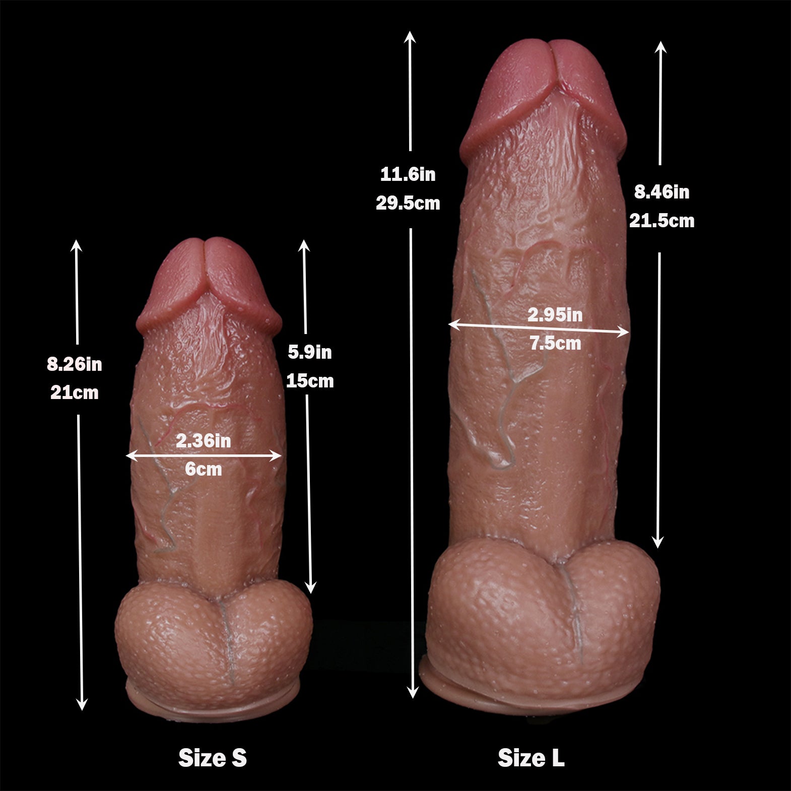 Annaluka™ - LARGE DILDO - Super Huge New Dildo, Ultra Realistic Dildo, Realistic Big Penis, Liquid Silicone Dildos