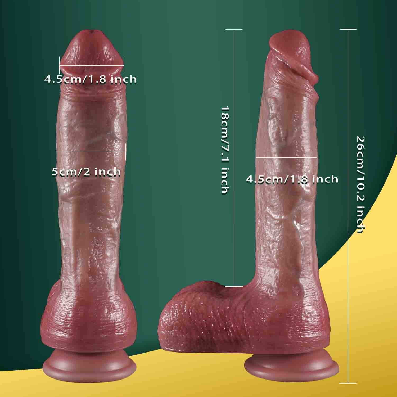 Annaluka™ - G-spot Heated Stretch Dildo Multi-Mode Vibrator, Realistic Sex Toys Female, Vibrator Big Penis