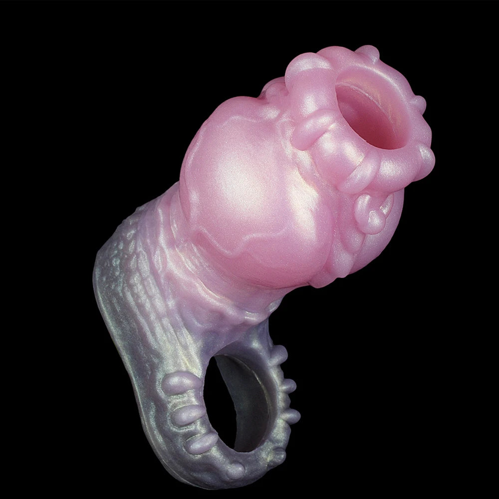 Annaluka™ - Bulb Head Silicone Penis Sleeve Extender – Hollow Cock Sleeve with Maximum Girth Enhancement