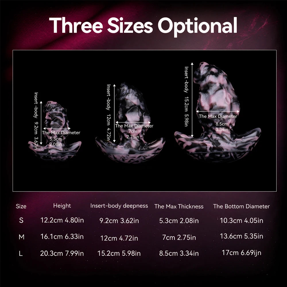 Annaluka™ - Fantasy Textured Anal Plug – Vibrating Silicone Prostate Massager