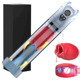Annaluka™ - Automatic Vibrating Penis Pump – Electric Vacuum Trainer with 5 Suction Modes, 7 Vibration Modes & Waterproof TPE Sleeve