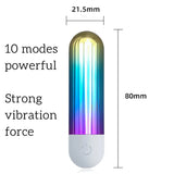 Annaluka™ - Mini USB Rechargeable Bullet Vibrator – 10 Vibration Modes Waterproof Quiet Massager
