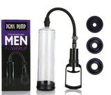 Annaluka™ - Manual Vacuum Penis Pump Kit – Clear Cylinder Trainer with 5 Silicone Sleeves & Measurement Scale
