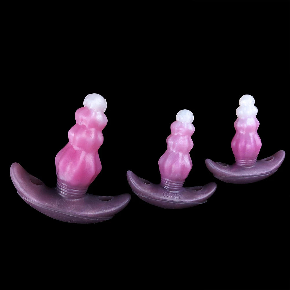 Annaluka™ - 3 Size Silicone Prostate Massager – Curved Anal Plug with Ergonomic Base