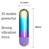 Annaluka™ - Mini USB Rechargeable Bullet Vibrator – 10 Vibration Modes Waterproof Quiet Massager