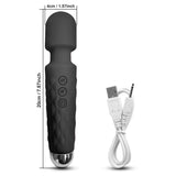 Annaluka™ – 10-Mode Powerful Wand Massager, Deep Vibration, Soft Silicone, USB Rechargeable