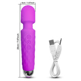 Annaluka™ – 10-Mode Powerful Wand Massager, Deep Vibration, Soft Silicone, USB Rechargeable