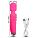 Annaluka™ – 10-Mode Powerful Wand Massager, Deep Vibration, Soft Silicone, USB Rechargeable