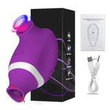 Annaluka™ – 10-Mode Blowing & Licking Clitoral Stimulator, Soft Silicone, USB Rechargeable