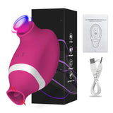 Annaluka™ – 10-Mode Blowing & Licking Clitoral Stimulator, Soft Silicone, USB Rechargeable